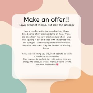 Crochet Items Bundle Offer